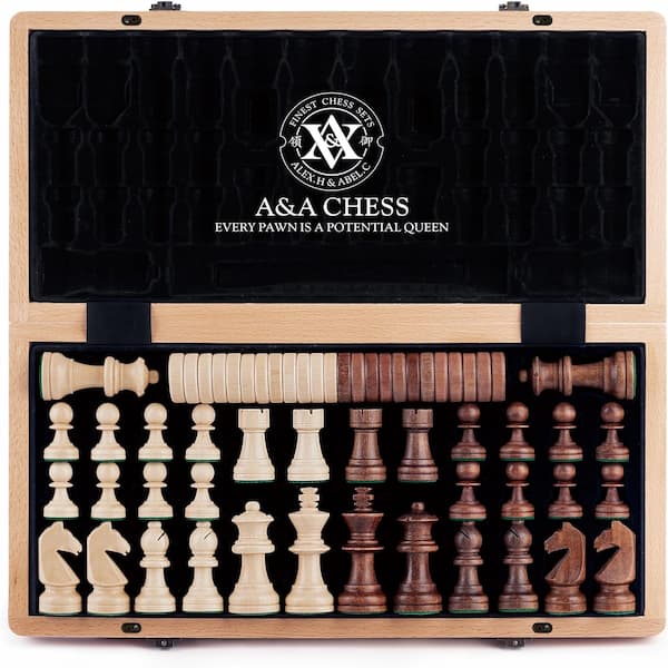 A&A juego de ajedrez 2 en 1