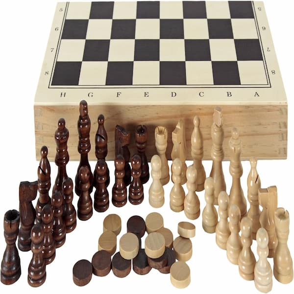 Aquamarine tablero de ajedrez 3 en 1