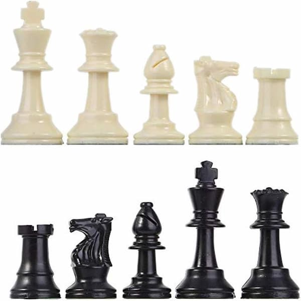 Dioche piezas de ajedrez de plastico