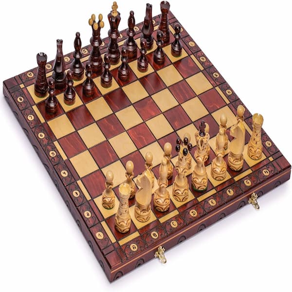 Materiales tablero ajedrez madera