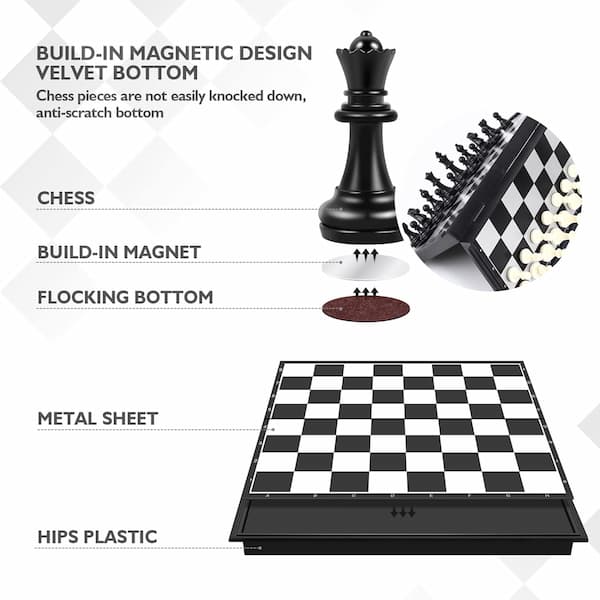 Peradix ajedrez magnetico de plastico 2