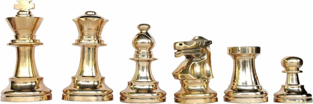 Stonkraft piezas de ajedrez de bronce 3