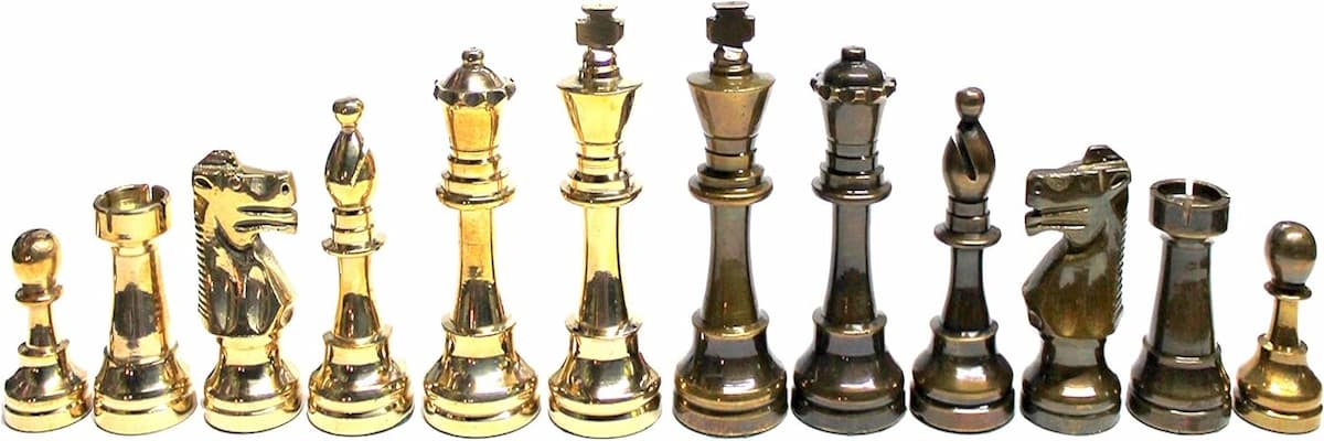 Stonkraft piezas de ajedrez de bronce 4