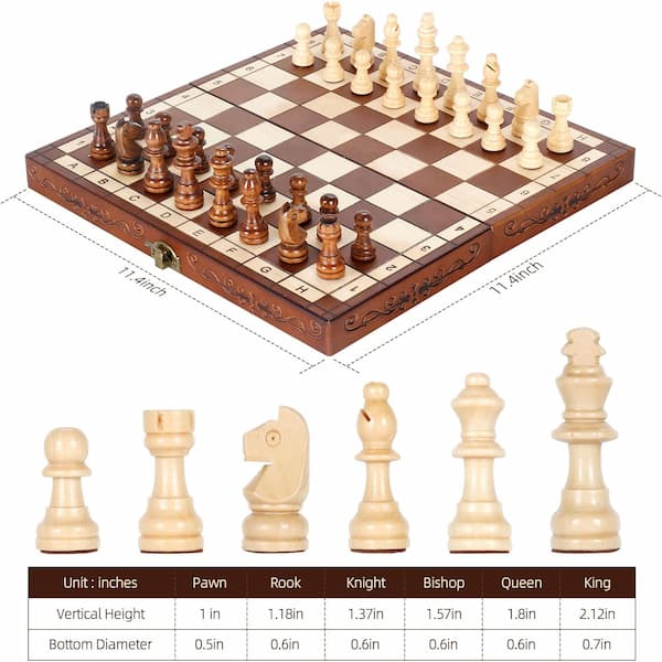 Syrace juego de ajedrez magnetico 4