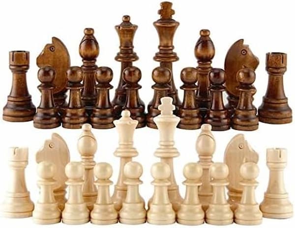 Zerodis 32 piezas ajedrez de madera 1