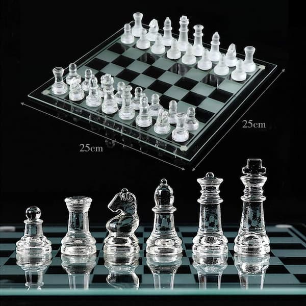 Noudwell juego de ajedrez de cristal